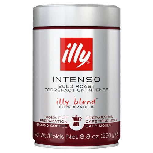 illy Ground Intesno Roast Moka 250g (Pack of 2)