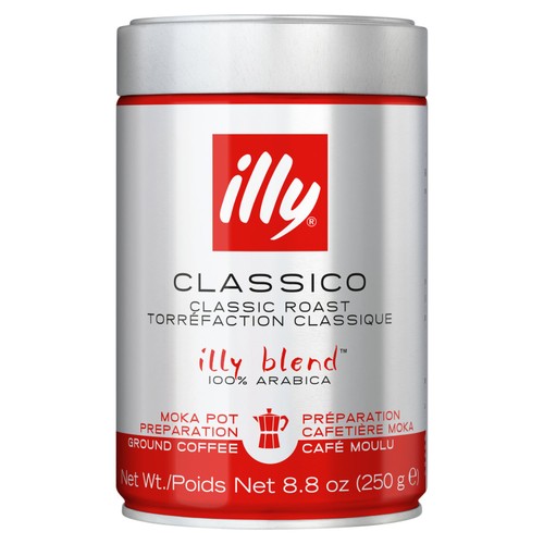 illy Ground Medium Roast Moka 250g (Pack of 2)