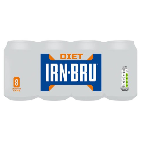 IRN-BRU Sugar Free 8 x 330ml (Pack of 2)