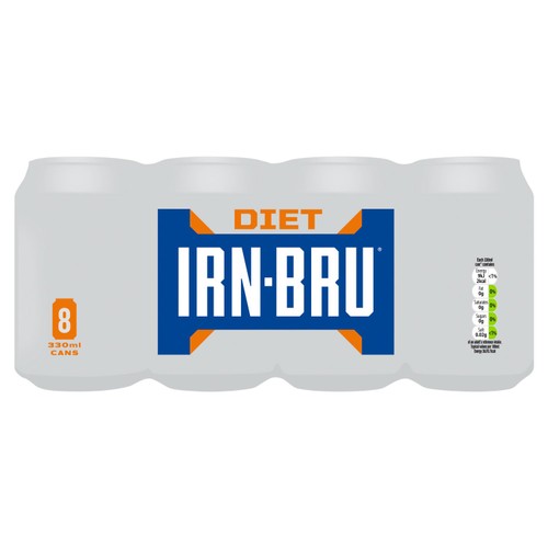 IRN-BRU Sugar Free 8 x 330ml (Pack of 2)
