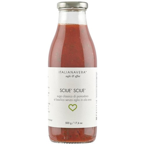 Italianavera Sciue' Sciue' Tomato & Basil Pasta Sauce 500g (Pack of 2)