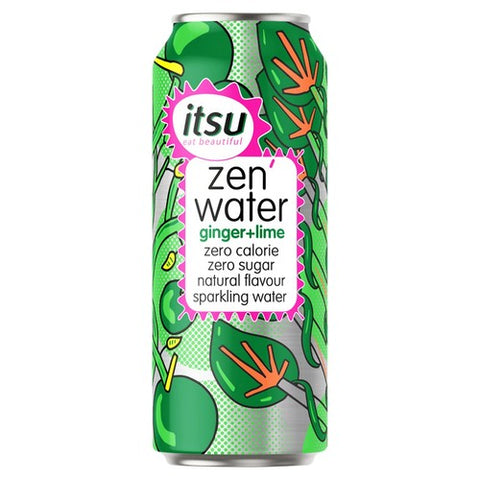 itsu ginger & lime zen water 330ml (Pack of 6)