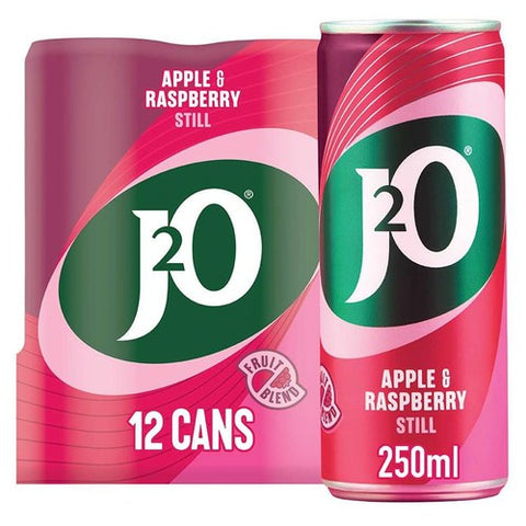 J2O Apple & Raspberry 12 x 250ml (Pack of 2)