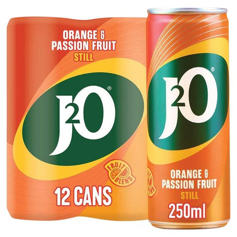 J2O Orange & Passionfruit 12 x 250ml (Pack of 2)