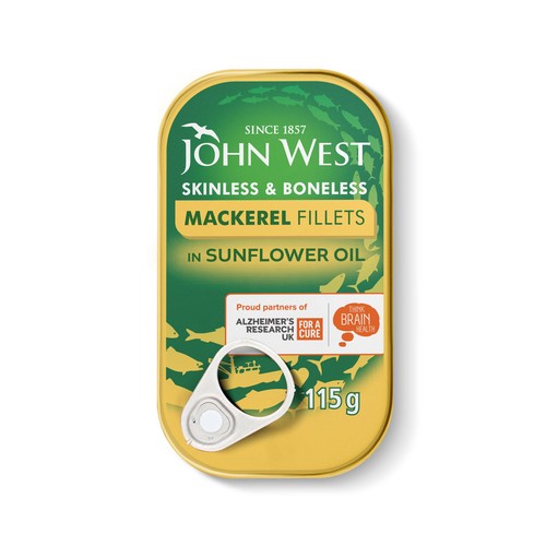 John West Mackerel Fillets in Sunflower Oil 115g (Pack of 3)