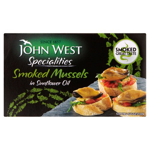 John West Smoked Mussels In Sunflower Oil 85g (Pack of 3)