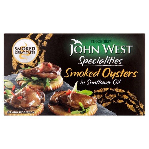 John West Smoked Oysters In Sunflower Oil 85g (Pack of 3)