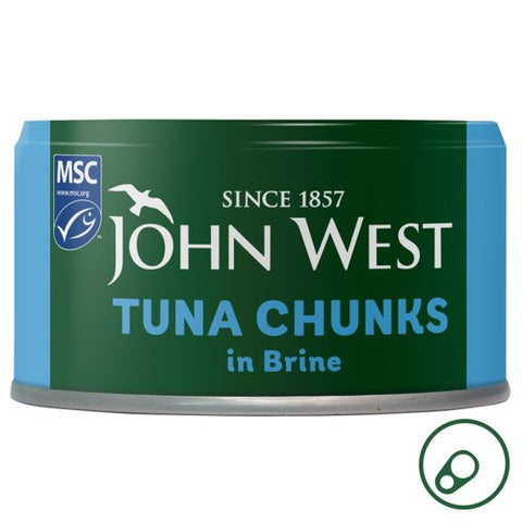 John West Tuna Chunks in Brine MSC 125g (Pack of 3)