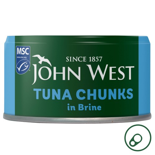 John West Tuna Chunks in Brine MSC 125g (Pack of 3)
