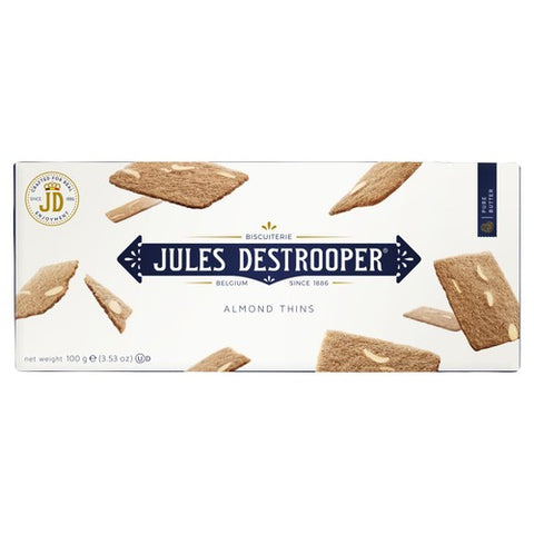 Jules Destrooper Almond Thins 100g (Pack of 3)