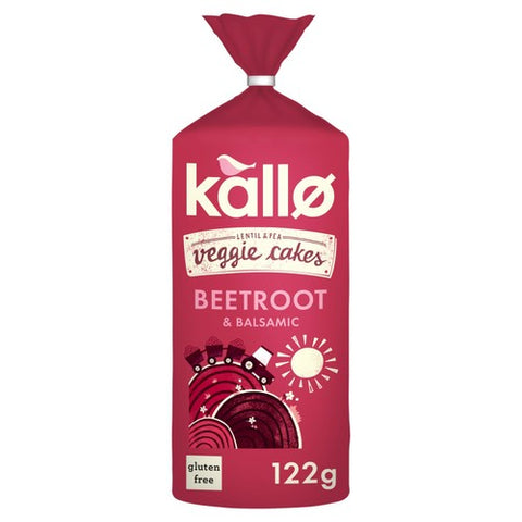 Kallo Beetroot & Balsamic Veggie Cakes 122g (Pack of 2)