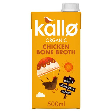 Kallo Organic Chicken Bone Broth 500ml (Pack of 3)