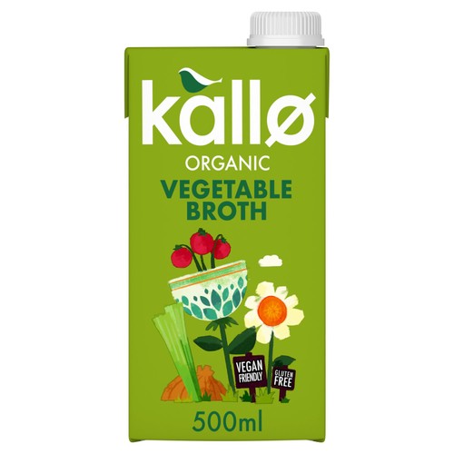 Kallo Organic Vegetable Broth 500ml (Pack of 3)