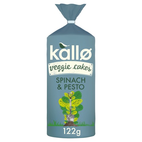Kallo Spinach & Pesto Veggie Cakes 122g (Pack of 2)