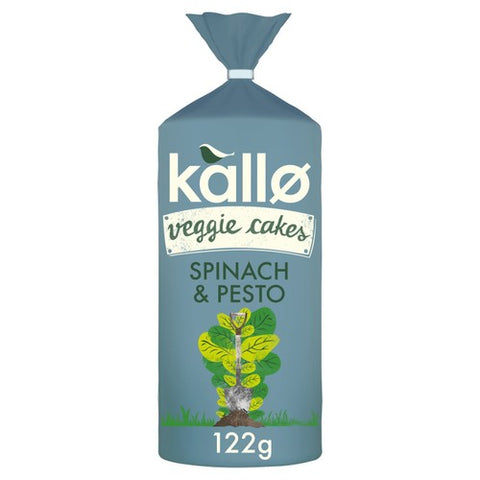 Kallo Spinach & Pesto Veggie Cakes 122g (Pack of 2)