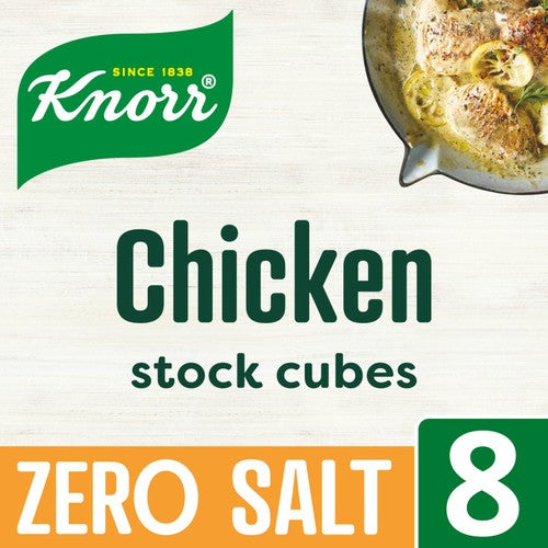 Knorr 8 Chicken Zero Salt Stock Cubes 72g (Pack of 6)