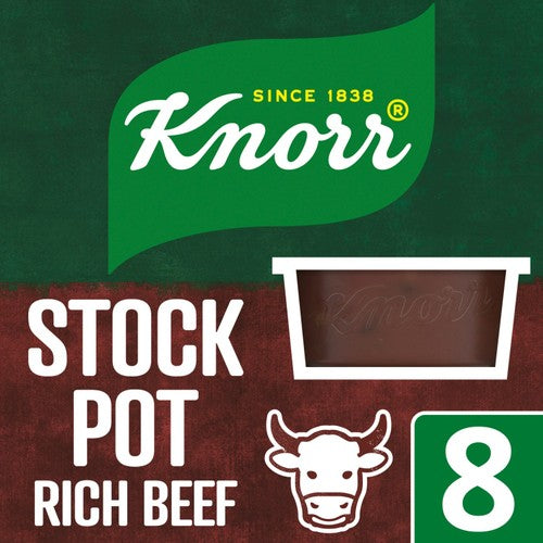 Knorr 8 Rich Beef Stock Pot 8 x 28g (Pack of 2)