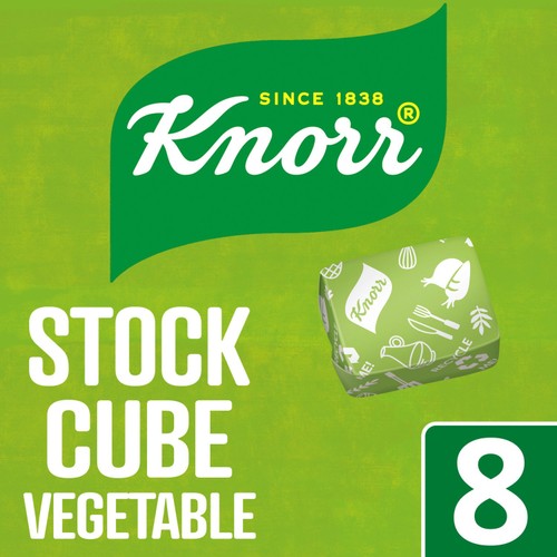 Knorr 8 Vegetable Stock Cubes 8 x 10g (Pack of 2)