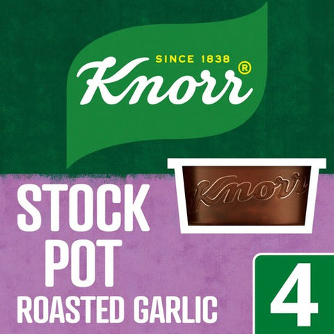 Knorr Garlic Stock Pot 4 's (Pack of 6)