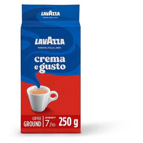 Lavazza Crema E Gusto Ground Coffee 250g (Pack of 2)