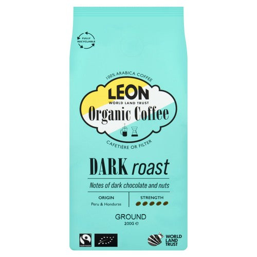 LEON Dark Roast Ground Coffee 200g (Pack of 2)