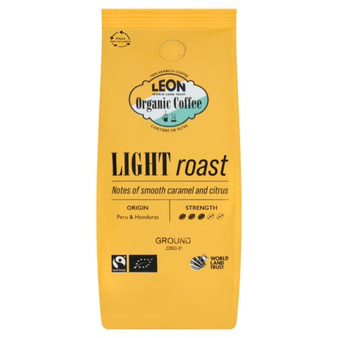 LEON Light Roast Ground Coffee 200g (Pack of 2)