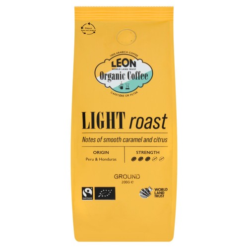 LEON Light Roast Ground Coffee 200g (Pack of 2)
