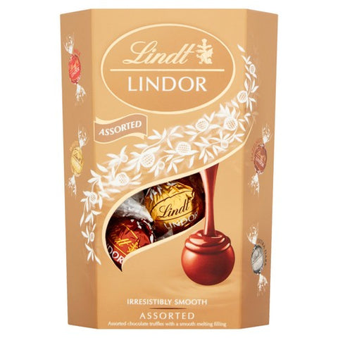 Lindt Lindor Assorted Chocolate Truffles Box 200g (Pack of 6)
