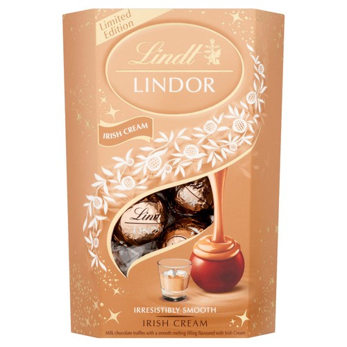 Lindt LINDOR Irish Cream Chocolate Truffles Box 200g (Pack of 6)