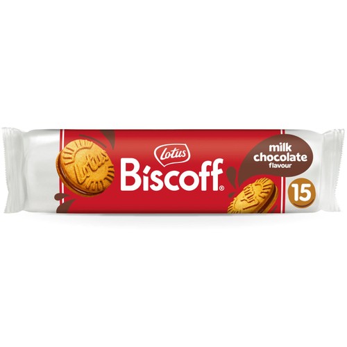 Lotus Biscoff Sandwich Milk Chocolate Biscuits 150g (Pack of 2)