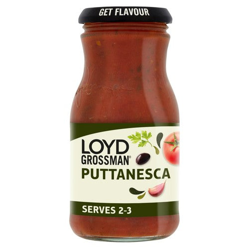 Loyd Grossman Puttanesca Tomato Pasta Sauce 350g (Pack of 2)