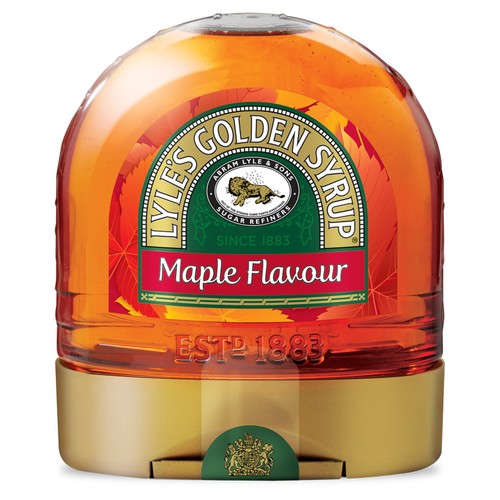 Lyles Maple Golden Syrup Breakfast Bottle 340g (Pack of 2)