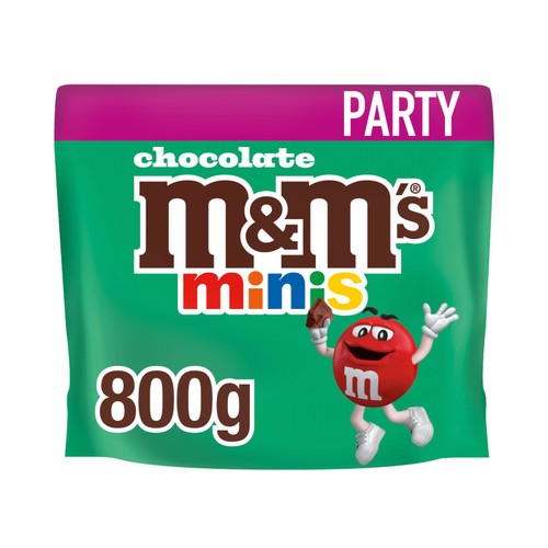 M&M's Minis Milk Chocolate Party Mix Bulk Snack Bag 800g (Pack of 2)