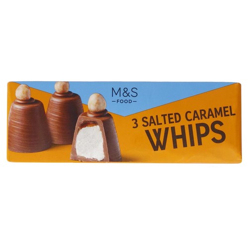 M&S 3 Salted Caramel Whips 85g (Pack of 2)
