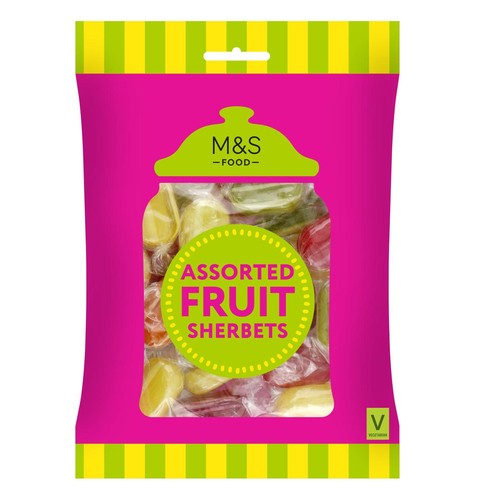 M&S Assorted Fruit Sherbets 225g (Pack of 3)