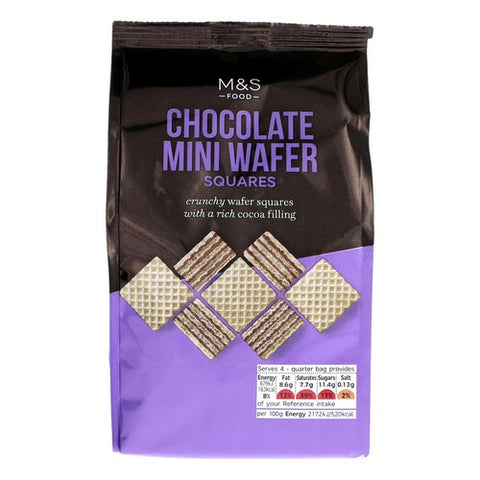 M&S Chocolate Mini Wafer Squares 125g (Pack of 2)
