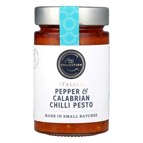 M&S Collection Pepper & Calabrian Chilli Pesto 190g (Pack of 2)