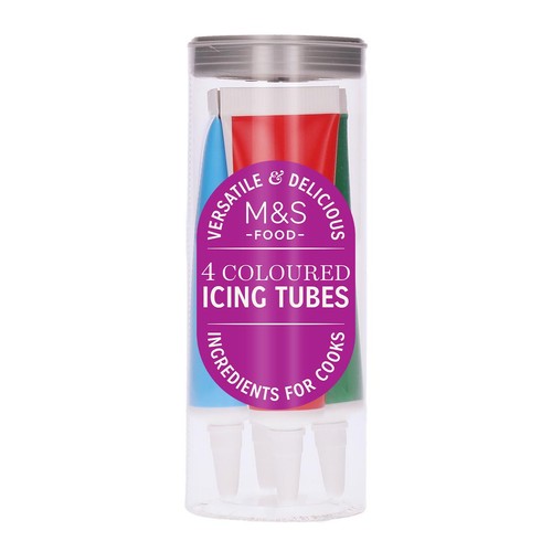 M&S Coloured Writing Icing 76g (Pack of 2)
