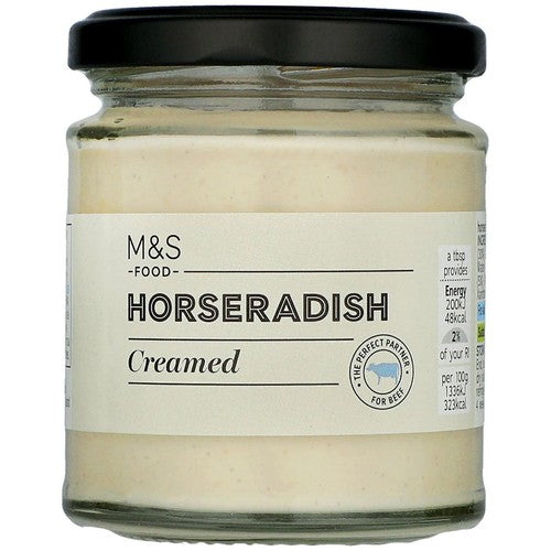 M&S Creamed Horseradish Sauce 160g (Pack of 2)