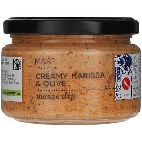 M&S Creamy Harissa & Olive Mezze Dip 250g (Pack of 2)