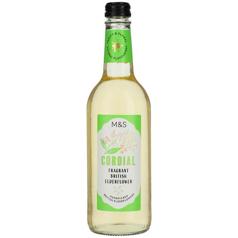 M&S Elderflower Cordial 500ml (Pack of 2)