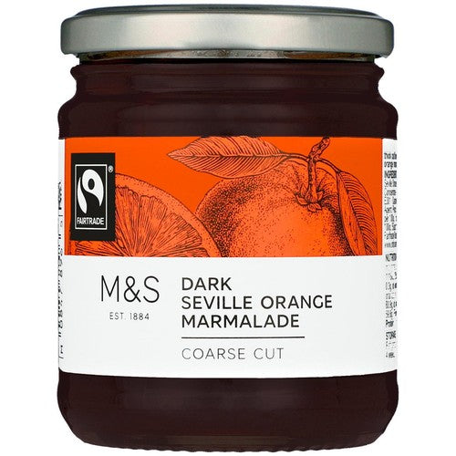 M&S Fair Trade Dark Seville Orange Marmalade 340g (Pack of 2)