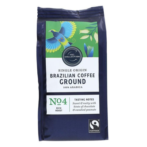 M&S Fairtrade Brazilian Ground Coffee 227g (Pack of 2)