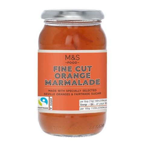 M&S Fairtrade Fine Cut Orange Marmalade 454g (Pack of 2)