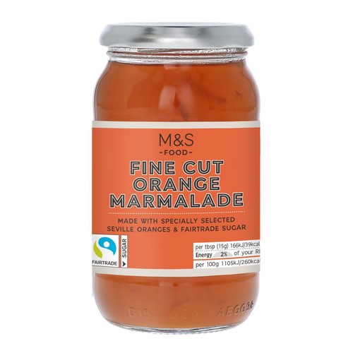 M&S Fairtrade Fine Cut Orange Marmalade 454g (Pack of 2)