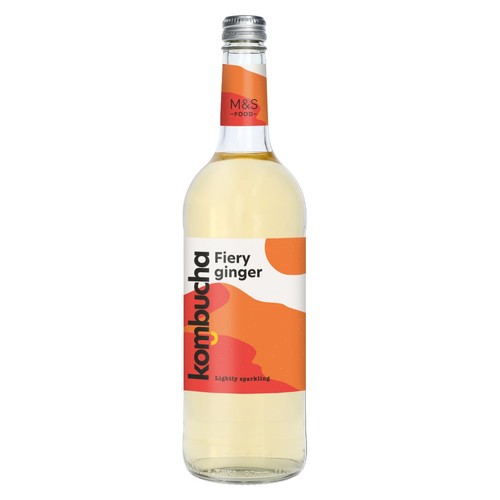 M&S Fiery Ginger Kombucha 750ml (Pack of 2)