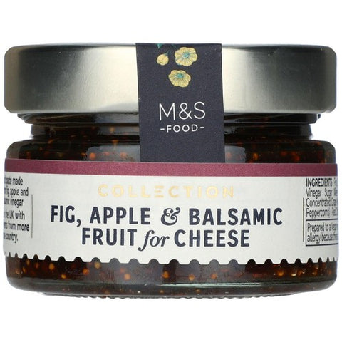 M&S Fig, Apple & Balsamic Fruit for Cheese 120g (Pack of 2)