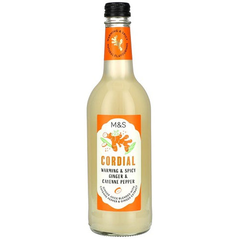 M&S Ginger & Cayenne Pepper Cordial 500ml (Pack of 2)