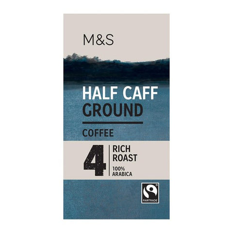 M&S Half Caff Ground Coffee 227g (Pack of 2)