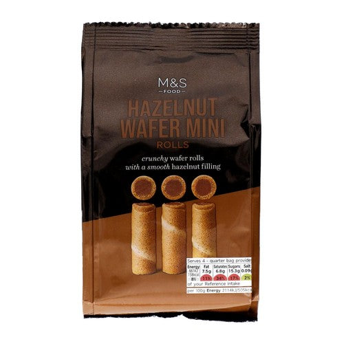 M&S Hazelnut Mini Rolls 125g (Pack of 2)
